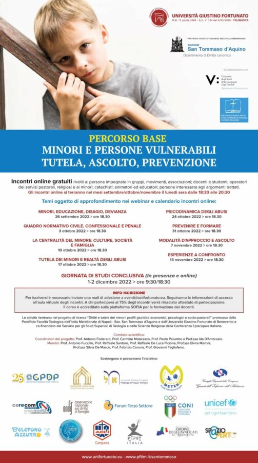 Minori e persone vulnerabili, tutela, ascolto, prevenzione
